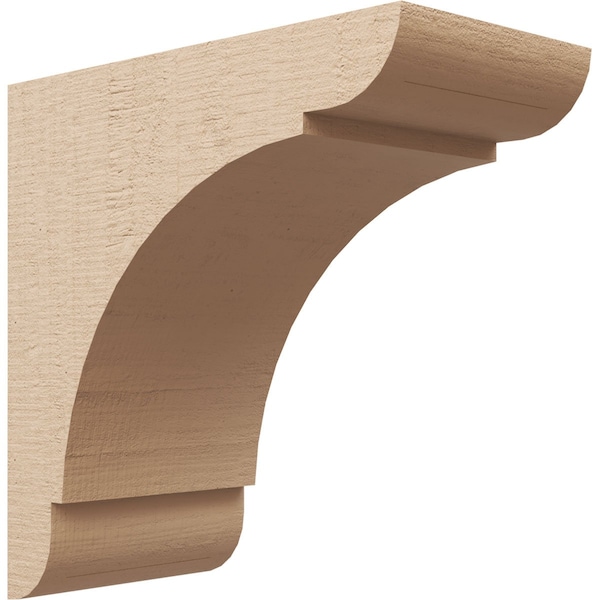 Ekena Millwork 8"W x 16"D x 16"H Classic Olympic Rough Cedar Woodgrain TimberThane Corbel, Primed Tan CORUR08X16X16OLYRCPR - main